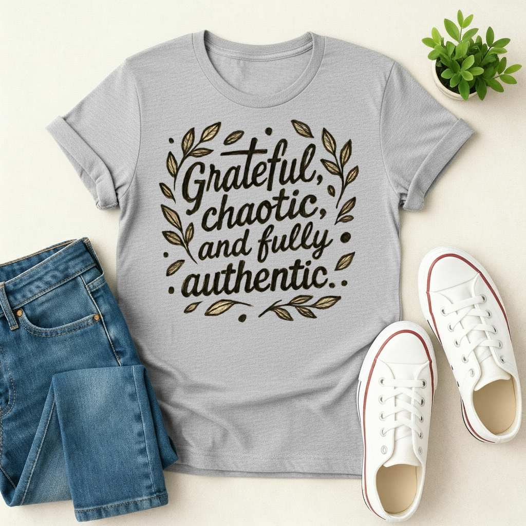 Grateful, Chaotic and Fully Authentic T-shirt