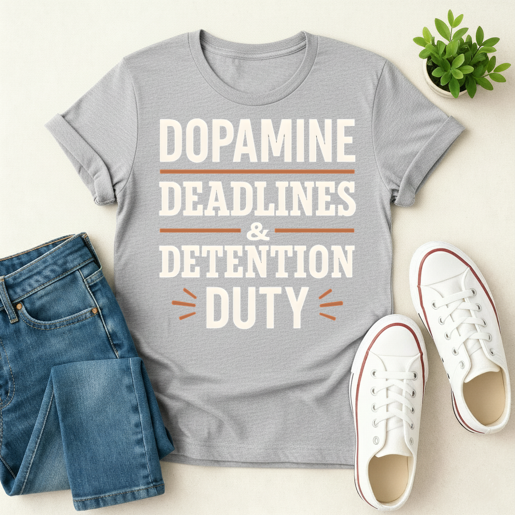 Dopamine Deadlines & Detention Duty T-shirt