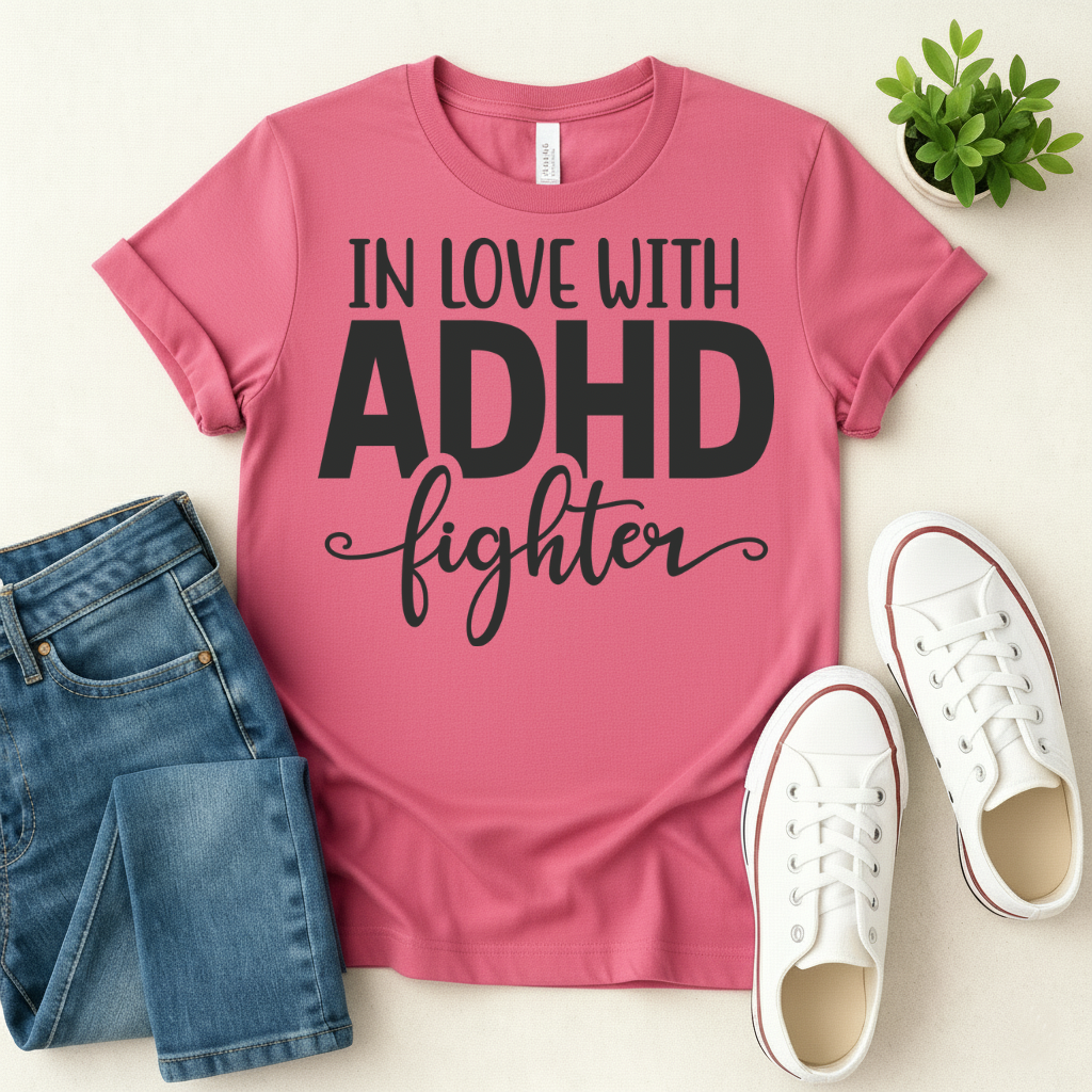 In Love with ADHD Fighter T-shirt